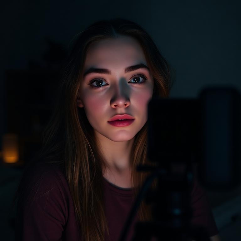 Video amateur con mala iluminación